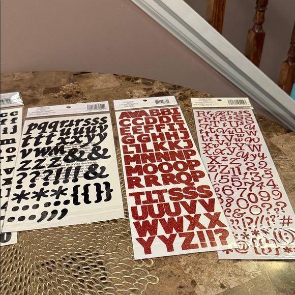 Scrapbooking Alphabet Stickers, Bling Sticker Sheets, Rhinestone Sticker Bundle - Picture 5 of 16